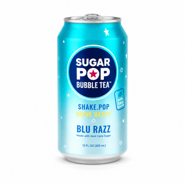 Sugar Pop Bubble Tea Blu Razz 12 oz can
